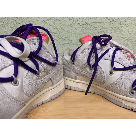 Nike Dunk Low x Off-White 'Lot 15 of 50' Sneaker‎ DJ0950-101 Size 7 - Picture 4 of 12
